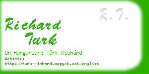 richard turk business card